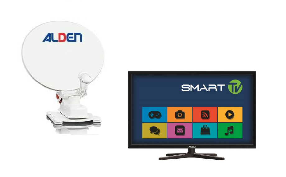 Telewizor i antena TV do kampera